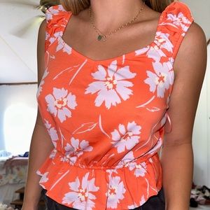 Peplum tank top